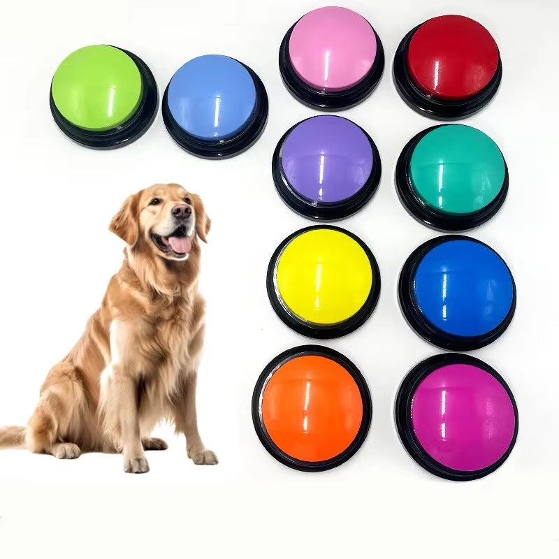 Dog Toys Funny Dog Recordable Pet Toys Travel Talking Pet Starters Pet Speaking Buttons Portable Cute Pet Supplies