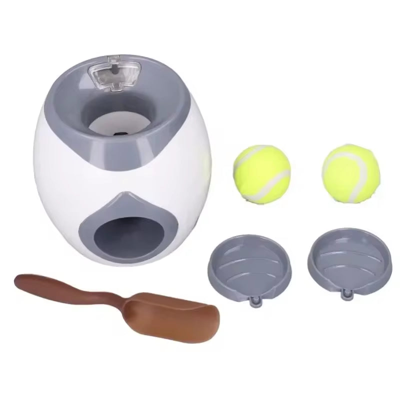 Automatic Ball Launcher for Dog Toy, Interactive Tennis Ball Launcher Machine for Medium Dogs, Interactive Training Smart Feeder