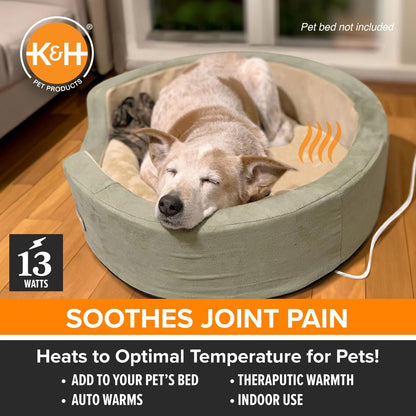 K&H Pet Products Heated Pet Bed Warmer Waterproof Pet Heating Pad